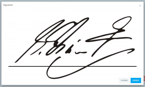 pad de signature
